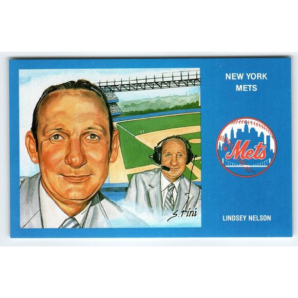 1969 NY Mets Baseball Postcard Susan Rini Linsey Nelson Unused Limited Edition - Picture 1 of 2